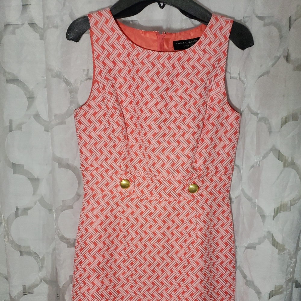 Tahari-Levine Sleeveless Sheath Dress sz 6